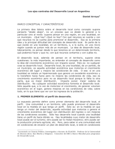 Los ejes centrales del Desarrollo Local en Argentina _Arroyo