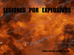 Lesiones por explosivos