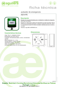 pulsador de emergencia AE/V-PE