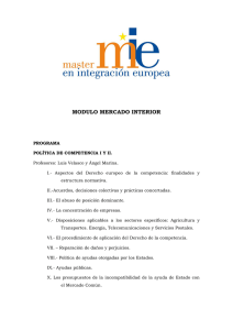 mercado interior - INSTITUTO DE ESTUDIOS EUROPEOS
