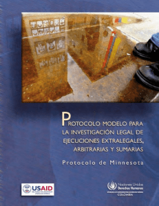 Protocolo modelo para la investigación legal de ejecuciones