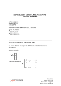 distribución normal multivariante - OCW-UV