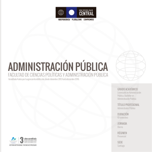 administración pública - Universidad Central de Chile