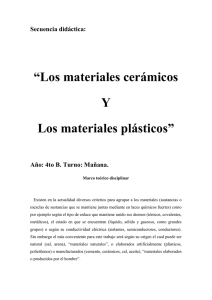 Secuencia didáctica completa 4º materiales plasticos