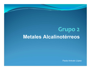Metales Alcalinotérreos