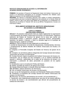 Reglamento Interior del Instituto Veracruzano de Acceso a la