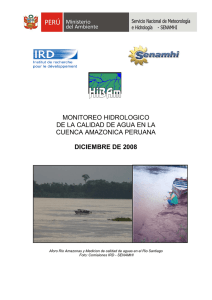 primer boletin de monitoreo hidrologico en la cuenca amazonica