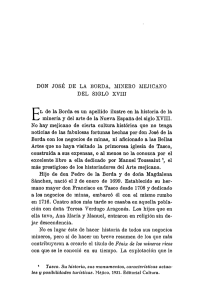 Don José de la Borda, minero mejicano del siglo XVIII