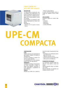 CAJAS COMPACTAS Serie UPE-CM-Compacta