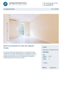 Brand new apartment for sale near Sagrada Familia