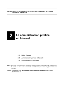 2 La administración pública en Internet