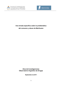 Una mirada específica sobre la problemática del consumo y abuso