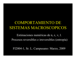 COMPORTAMIENTO DE SISTEMAS MACROSCOPICOS - U