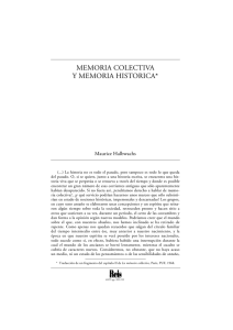 Memoria colectiva y memoria histórica. Halbwachs, Maurice (REIS