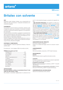 Britalex con solvente - Laboratorios Britania