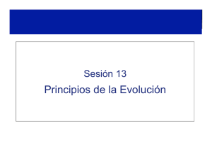 Sesion 13. Principios de evolución