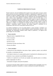 Procesos Fluviales - Universidad del Cauca