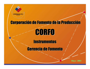 Corporación de Fomento de la Producción Instrumentos Gerencia
