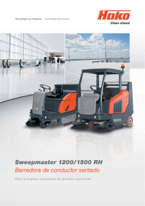 Sweepmaster 1200 / 1500 RH Barredora de conductor sentado