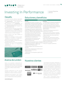Investing In Performance - London Consulting Group