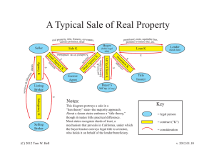 A Typical Sale of Real Property
