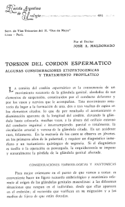 torsion del cordon espermatico - Revista Argentina de Urología