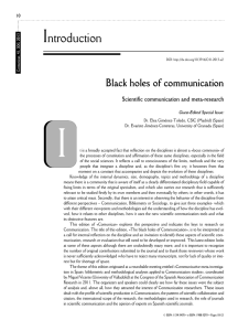 Black holes of communication