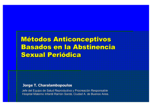 Métodos Anticonceptivos Basados en la Abstinencia Sexual Periódica