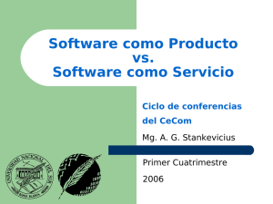 Software como Producto vs. Software como Servicio