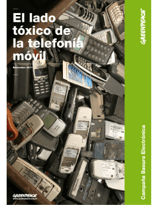 El lado tóxico de la telefonía móvil – Greenpeace, en pdf
