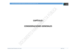 PLAN DE acondicionamiento territorial de la provincia de tacna