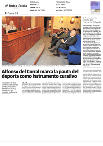 Alfonso del Corral marca la pauta del deporte como instrumento