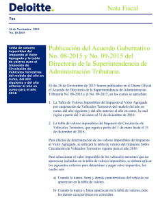 Publicación del Acuerdo Gubernativo No. 08-2015 y No
