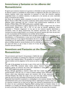 4) Invenciones y fantasías en los albores del Romanticismo