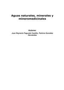Aguas naturales, minerales y mineromedicinales