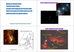 Formación estelar inducida Efectos de los grupos de estrellas