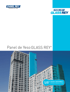 GLASS REY Panel de Yeso