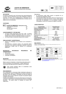 aceite de inmersion - Especialidades Diagnósticas IHR Ltda