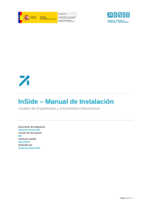 InSide – Manual de Instalación - Portal administración electrónica