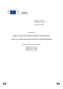 Propuesta de Directiva del Parlamento Europeo y del