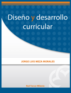 DISEÑO Y DESARROLLO CURRICULAR