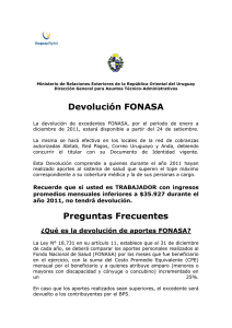 Devolución FONASA - Ministerio de Relaciones Exteriores