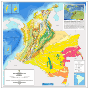 MAPA GEOLÓGICO DE COLOMBIA