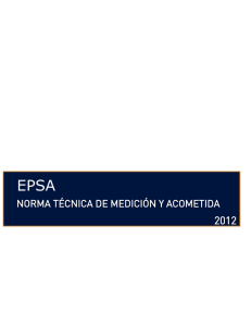 EPSA Norma Técnica de Medición y Acometida