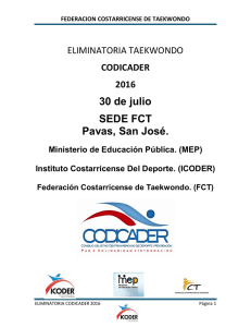 Invitacion Eliminatoria Codicader 2016