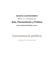 Consonancia política - Revista Contratiempo