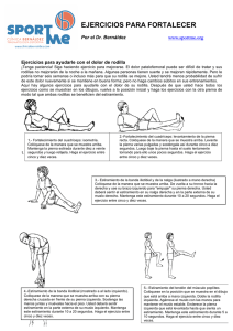 ejercicios para fortalecer rodilla