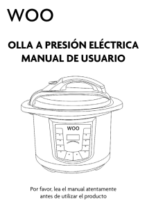 olla a presión eléctrica manual de usuario - WOO