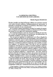 La medicina científica y su difusión en Nueva España - E