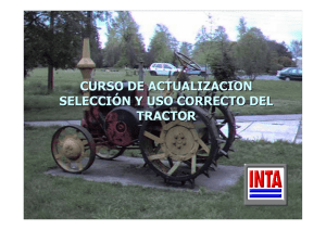 curso de actualizacion selección y uso correcto del tractor